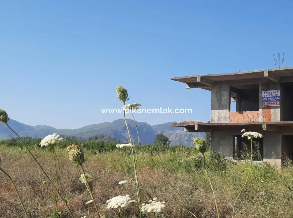 10 000 M2 Land For Sale With House In 2-Storey Rough Construction Between Ortaca Hill And Muğla Ortaca.