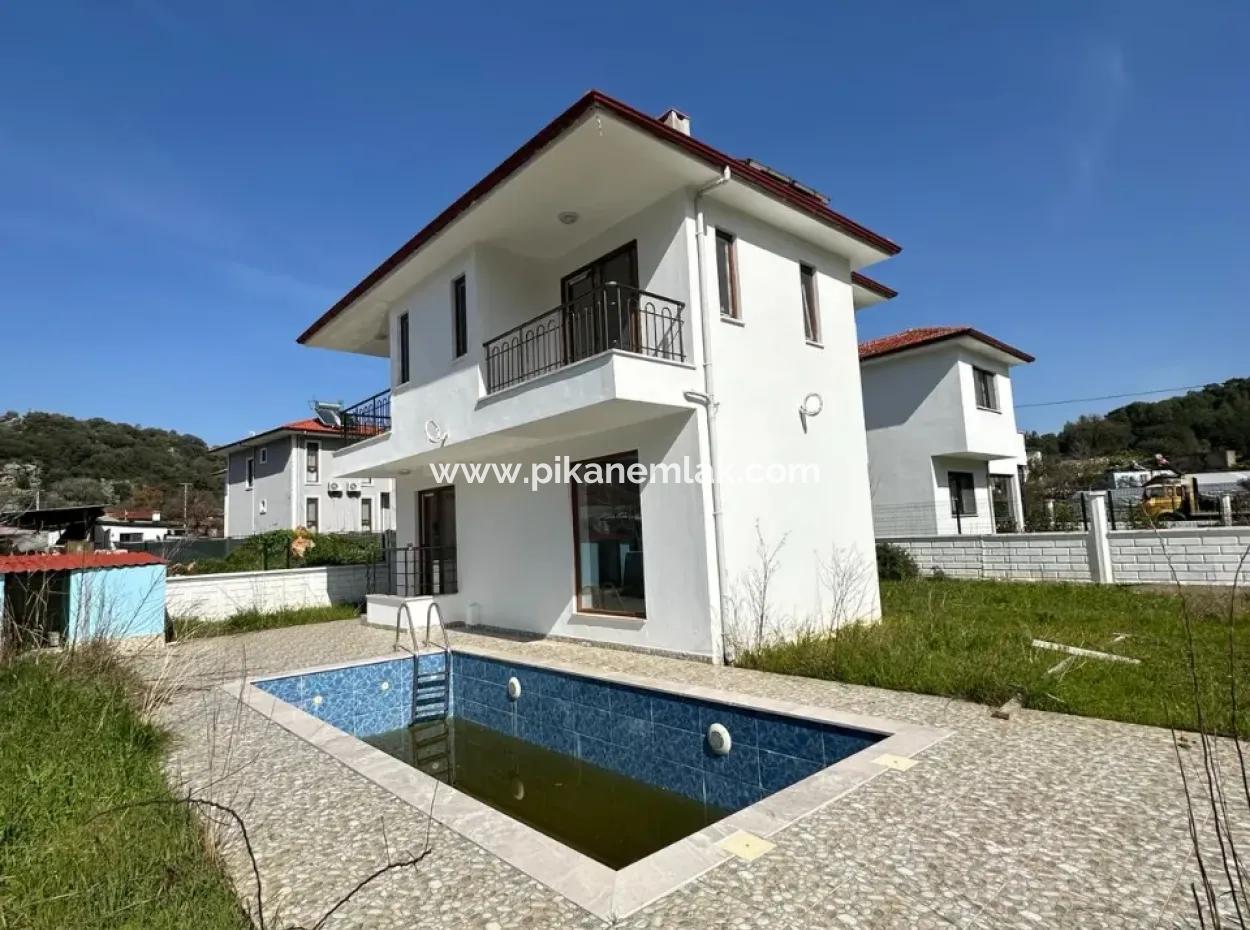 Muğla Ortaca Mergenli Mahde 3 1 Detached Duplex Villa With Pool For Sale