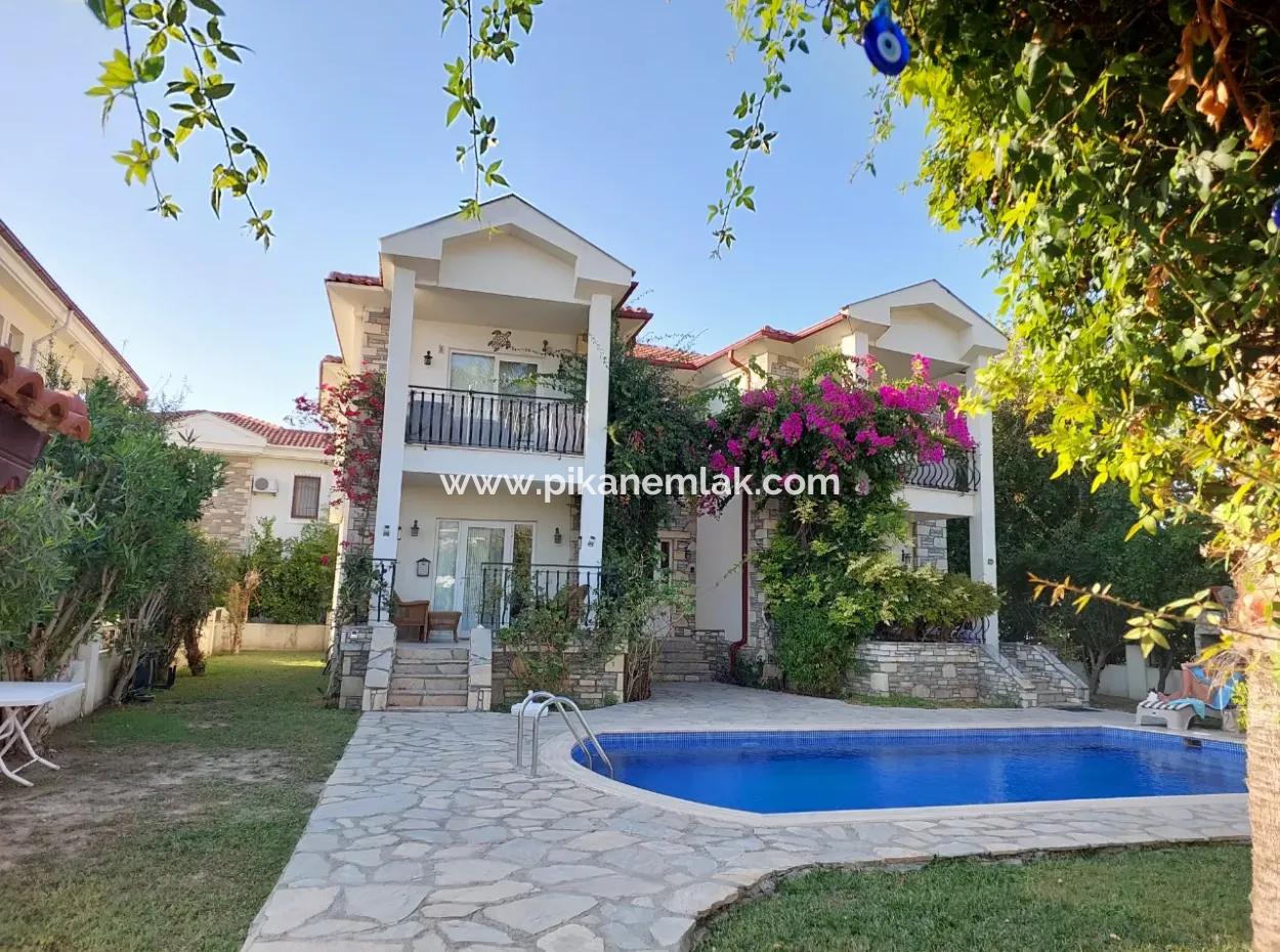 Mugla Dalyan Swimming Pool 2 1, 60 M2 Ground Floor Furnished Bargain Apartment For Sale