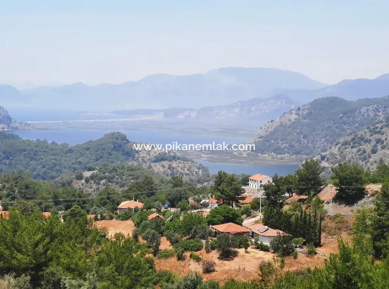 239 M2 Detached Land With Bargain Sea View For Sale In Muğla Ortaca Gökbel