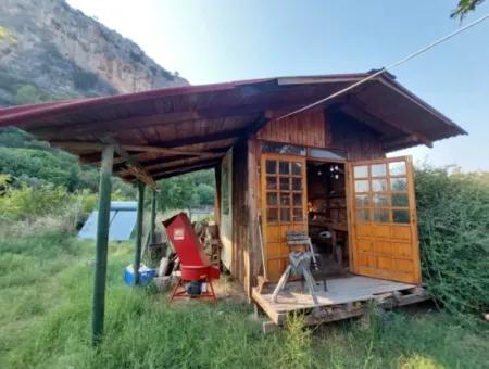 Single Storey House For Sale On 15 000M2 Detached Land Close To Dalyan Canal In Köyceğiz Çandırda