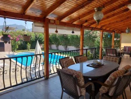 3 1 Villa With Swimming Pool On 580 M2 Detached Land In Dalyan, Muğla