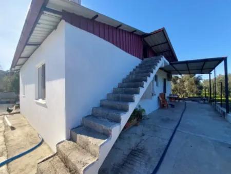 Ortaca Okçular 3 000M2 Land, 100 M2 2 1 Detached Unfurnished House For Rent