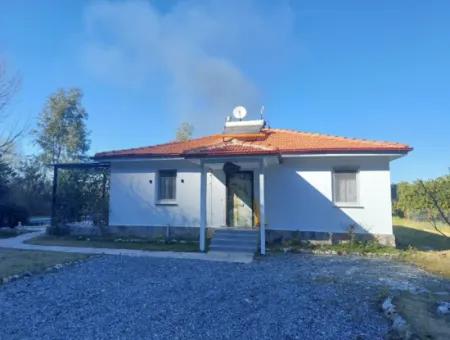 On 400 M2 Land In Ortaca Okçular, 100 M2 2 1 Detached Furnished House With Swimming Pool For Rent