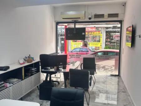 54M2 Shop For Sale In Ortaca Terzialiler Busy Street