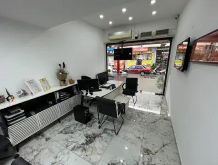 54M2 Shop For Sale In Ortaca Terzialiler Busy Street