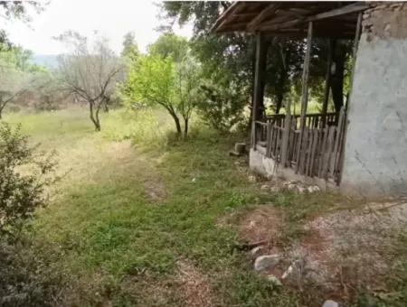 1228 M2 Land And Kargir House For Sale In Muğla Menteşe Yaraş, Village In Village.   