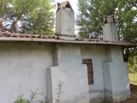 1228 M2 Land And Kargir House For Sale In Muğla Menteşe Yaraş, Village In Village.   