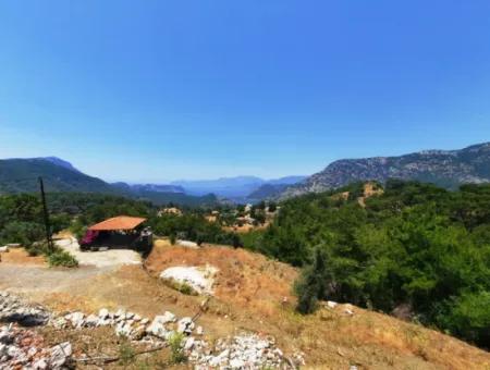 239 M2 Detached Land With Bargain Sea View For Sale In Muğla Ortaca Gökbel