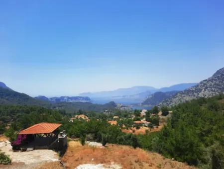 239 M2 Detached Land With Bargain Sea View For Sale In Muğla Ortaca Gökbel