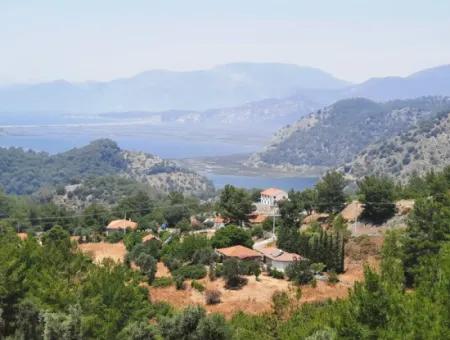 239 M2 Detached Land With Bargain Sea View For Sale In Muğla Ortaca Gökbel