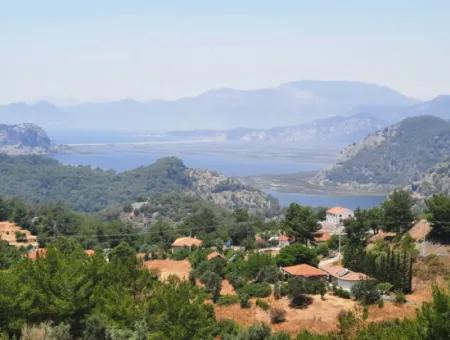 239 M2 Detached Land With Bargain Sea View For Sale In Muğla Ortaca Gökbel