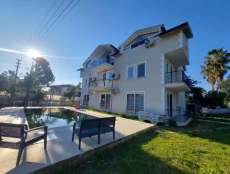 Muğla Dalyan Da Ortak Yüzme Havuzlu 978 M2 Arsada 4 Daireden 140M2, 4+1 Daire Satılık